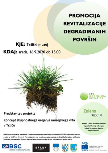 Predstavitev projekta Koncept skupnostnega urejanja muzejskega vrta v Tržiču