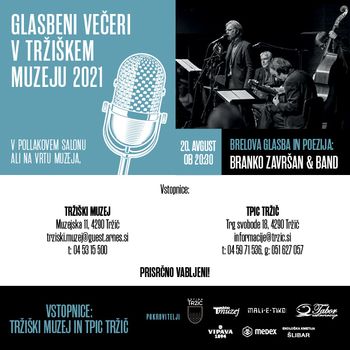 LETOŠNJE GLASBENE VEČERE V TRŽIŠKEM MUZEJU ZAKLJUČUJEMO Z BRELOVO GLASBO IN POEZIJO