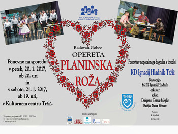 Ponovitev operete PLANINSKA ROŽA Ponovitev operete PLANINSKA ROŽA