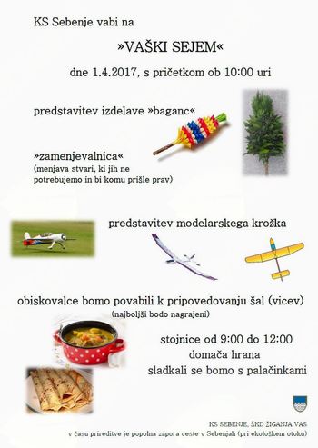 Vaški sejem v Sebenjah