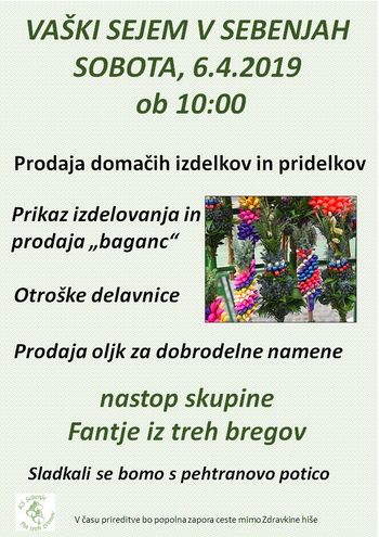 Vaški sejem v Sebenjah
