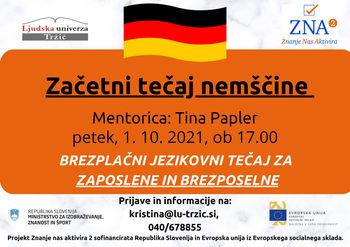 Začetni tečaj nemščine (ZNA2)