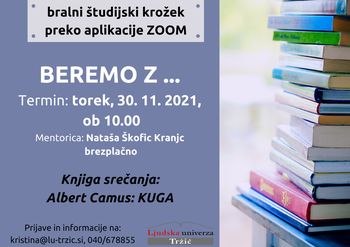 Bralni študijski krožek Beremo z ...