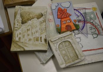 Tržič na dlani - spominek iz ulite mase