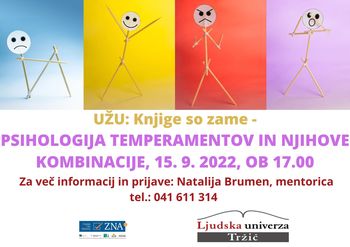 Psihologija temperamentov in njihove kombinacije (UŽU - knjige so zame)