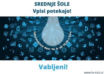 Informativni dan - vpis v srednjo šolo
