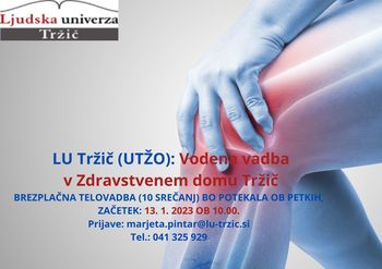 Gibam se - telesna vadba za zdravje (10 srečanj)