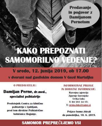 Kako prepoznati samomorilno vedenje?