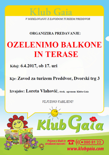 OZELENIMO BALKONE IN TERASE