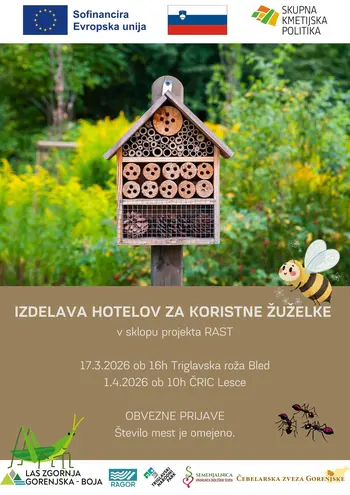 IZDELAVA HOTELOV ZA KORISTNE ŽUŽELKE