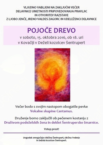 Javni dogodek ob zaključku delavnice Umetnosti pripovedovanja pravljic z Ljobo jenče