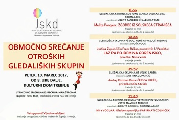 Območno srečanje otroških gledaliških skupin v Trebnjem