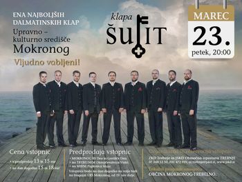 Najboljša dalmatinska klapa KLAPA ŠUFIT v MOKRONOGU