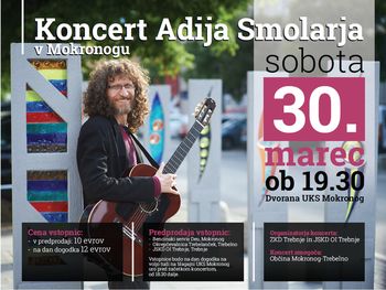 Koncert Adija Smolarja v Mokronogu