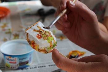 Sezono so sklenili z velikonočno delavnico