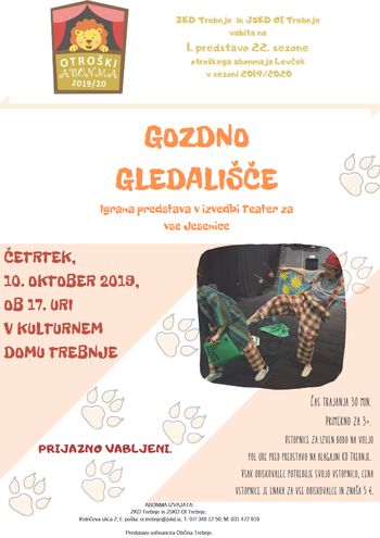 Otroški abonma Levček - Gozdno gledališče