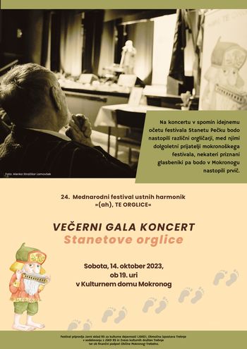24. Mednarodni festival "(ah), TE ORGLICE": Večerni gala koncert - Stanetove orglice