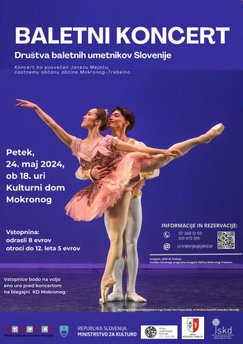 Baletni koncert Društva baletnih umetnikov Slovenije v Mokronogu