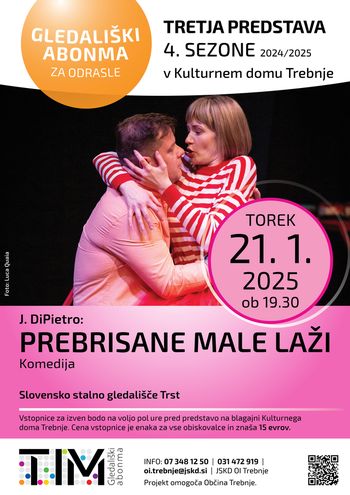 4. sezona Gledališkega abonmaja za odrasle TIM: Prebrisane male laži (Slovensko stalno gledališče Trst)