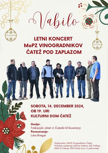 Letni koncert MoPZ vinogradnikov Čatež pod Zaplazom