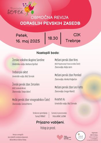 Pomladni šopek: Območna revija odraslih pevskih zasedb