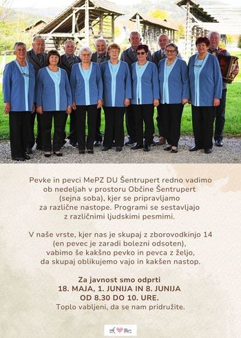 Odprta vaja MePZ DU Šentrupert