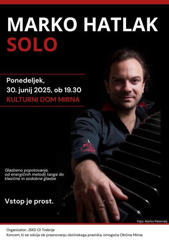 Koncert Marko Hatlak SOLO na Mirni