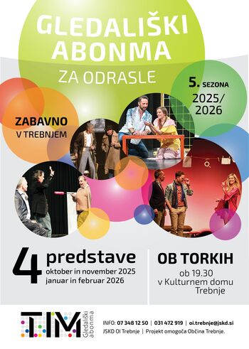 Vpis v novo sezono Gledališkega abonmaja TIM