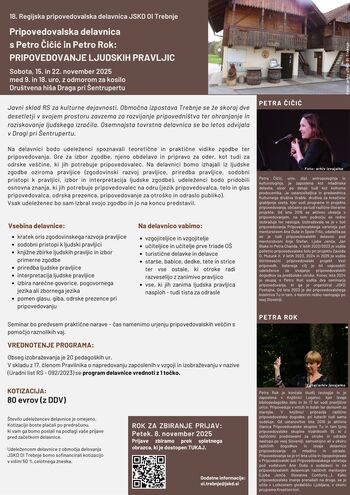 Pripovedovalska delavnica v Šentrupertu