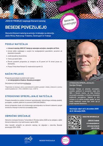 Besede povezujejo: Območni literarni natečaj vabi k sodelovanju