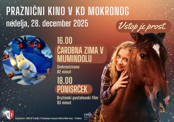 Praznični kino v KD Mokronog: Ponisrček