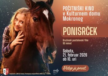 Počitniški kino: Ponisrček (družinski pustolovski film)