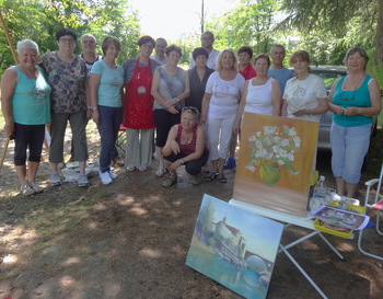 Dolgo vroče poletje tudi za slikarje