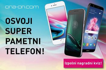 BI SUPER PAMETNI TELEFON? SODELUJ V MOBILNEM NAGRADNEM KVIZU ONA-ON.COM!
