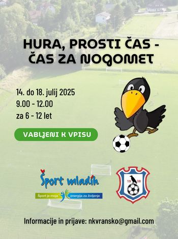 Hura, prosti čas – čas za nogomet