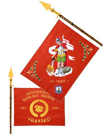 Za 140 let PGD Vransko nov gasilski prapor 