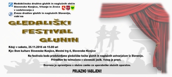 GLEDALIŠKI  FESTIVAL  GLUHIH 2016