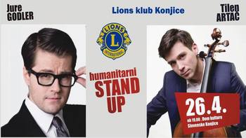 Jure Godler in Tilen Artač na odru Doma kulture