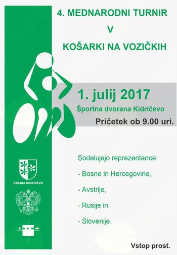 4. mednarodni turnir v košarki na vozičkih