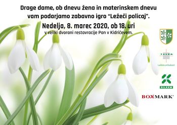 Zabavna igra "Ležeči policaj" - ob dnevu žena in materinskem dnevu