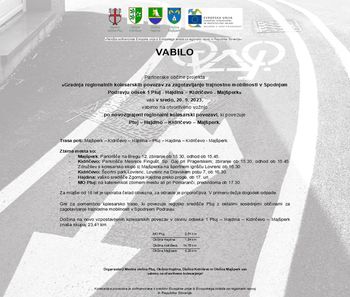 Otvoritvena vožja po novozgrajeni regionalni kolesarski povezavi, ki povezuje  Ptuj – Hajdino – Kidričevo – Majšperk