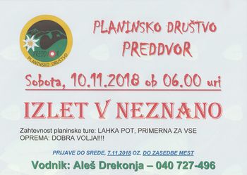 Planinski izlet v neznano