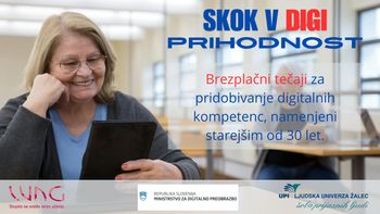 Skok v digi prihodnost - brezplačni tečaji za pridobivanje digitalnih kompetenc