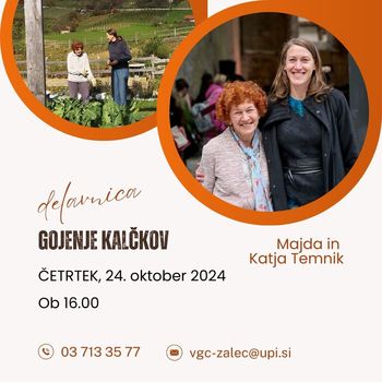 Delavnica gojenja kalčkov z Majdo in Katjo Temnik