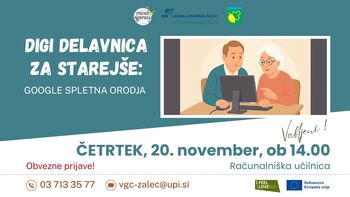 Digi delavnica za starejše: Google spletna orodja