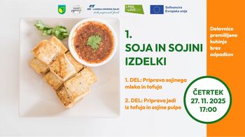 Soja in sojini izdelki - delavnica premišljene kuhinje brez odpadkov