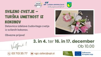 Svileno cvetje - turška umetnost iz kokonov (delavnica)