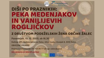 Peka medenjakov in vanilijevih rogljičkov (po praznikih diši)