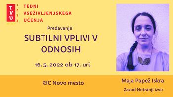Predavanje: Subtilni vplivi v odnosih