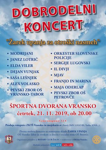 ŽAREK UPANJA ZA OTROŠKI NASMEH